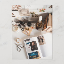 Cartão Postal Light Academia Art Journaling Aesthetic