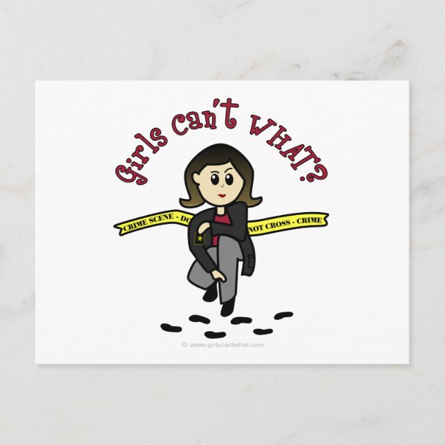 Cartão Postal Light CSI Girl (Frente)