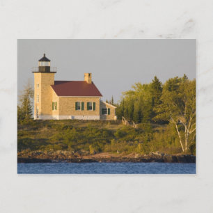 Cartão Postal Lighthouse on Lake Superior near Copper Harbor