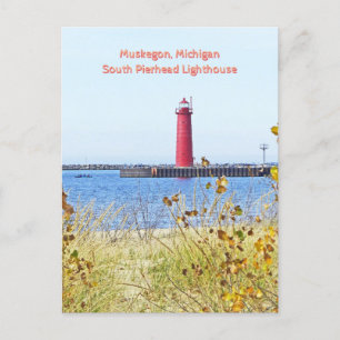 Cartão Postal LIGHTHOUTH, MUSKEGON, Cartão-postal MICHIGAN