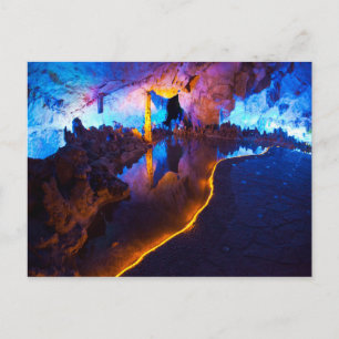 Cartão Postal Lights in Reed Flute Cave, China