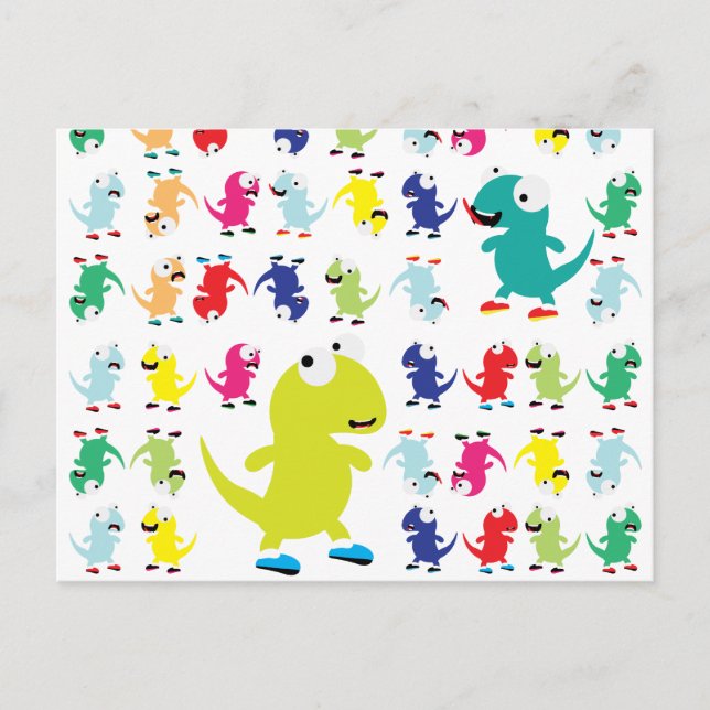 Cartão Postal Lil Dino Lizards (Frente)