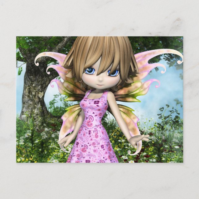 Cartão Postal Lil Princessa Fada (Frente)