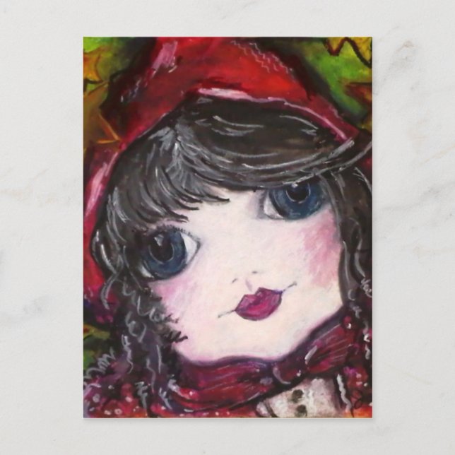 Cartão Postal Lil' Red Riding Hood (Frente)