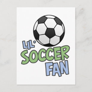 Cartão Postal Lil' Soccer Fan