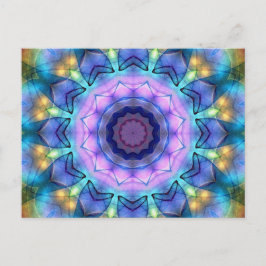 Cartão Postal Lilac Janela de Vidro Estreita