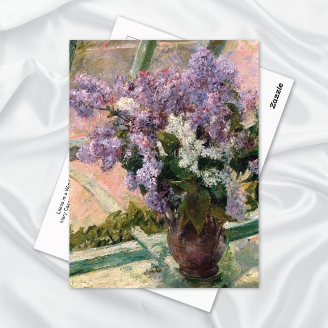 Cartão Postal Lilacs em Window Mary Cassatt (Criador carregado)