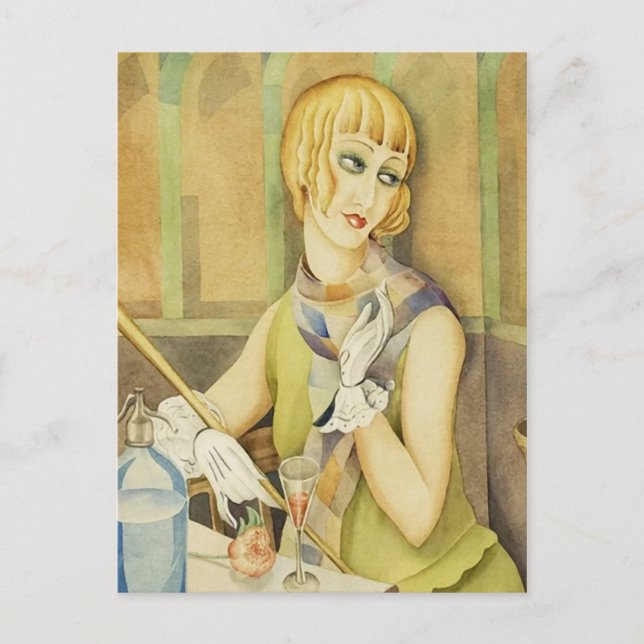 Cartão Postal Lili Elbe, por Gerda Wegener [1886 - 1940] (Frente)