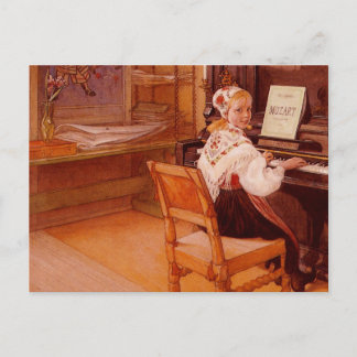 Cartão Postal Lillanna Reproduzindo Mozart