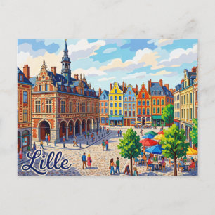 Cartão Postal Lille França