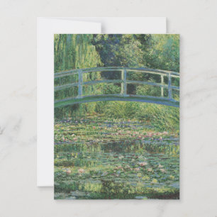 Cartão Postal Lily Pond, Painting Oil Landscape, Monet
