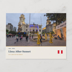 Cartão Postal Lima Depois do Pôr do Sol