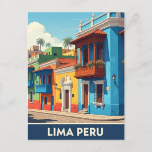 Cartão Postal Lima Peru Viagem