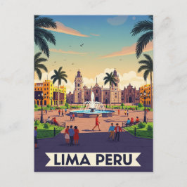 Cartão Postal Lima Peru Viagem