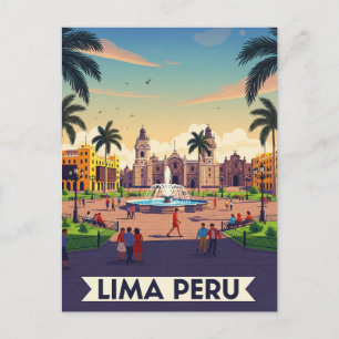 Cartão Postal Lima Peru Viagem