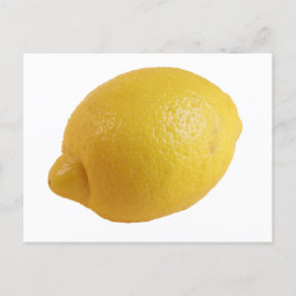 Cartão Postal Limão Amarelo, um Citro Ececatoso Brilhante