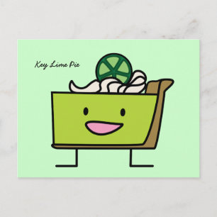 Cartão Postal Limão-chave Pie sour lemon tart sobremesa slice g