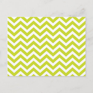 Cartão Postal Limão  e Design Chevron branco