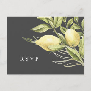 Cartão Postal Limão e folhas Cinzas