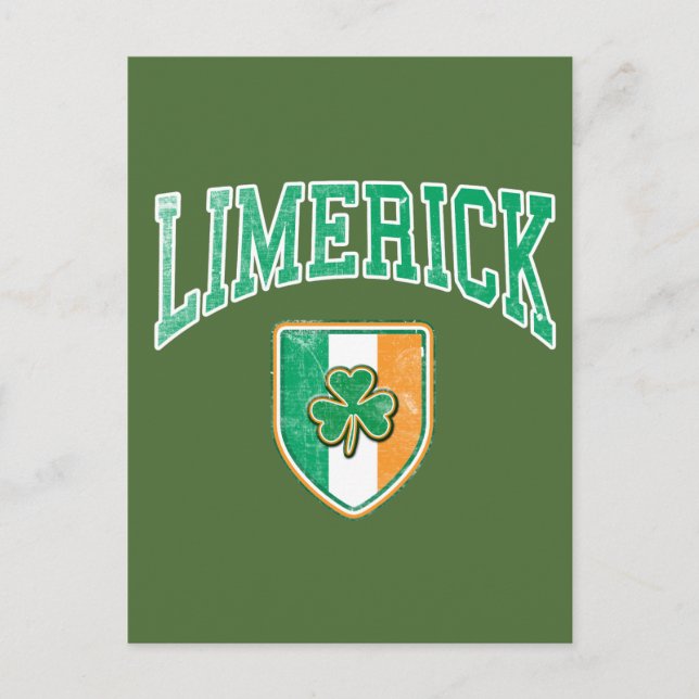 Cartão Postal LIMERICK Irlanda (Frente)