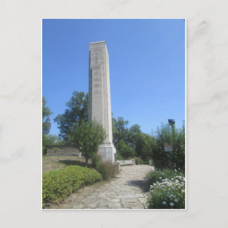Cartão Postal Limestone obelisk, William Henry Harrison Tomb
