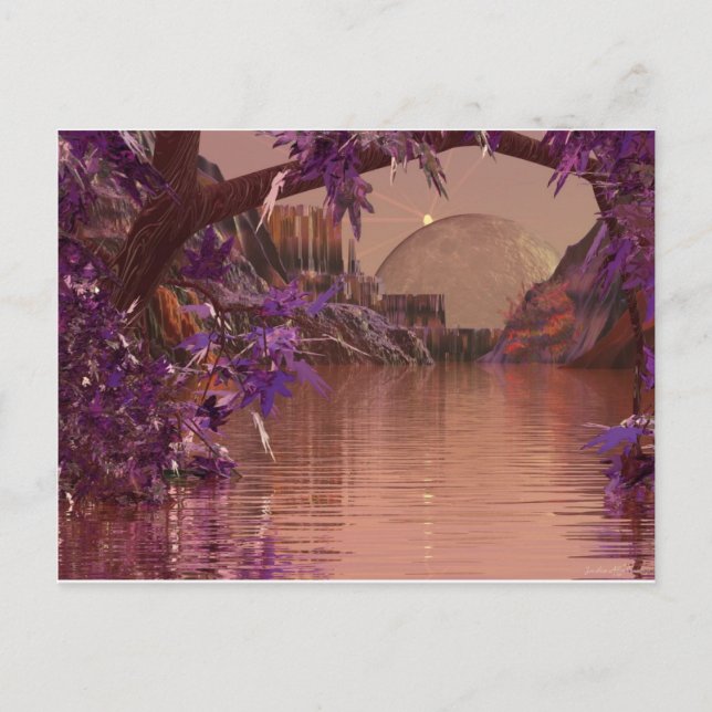 Cartão Postal Limiar artístico 3d de um sonho (Frente)