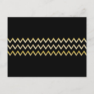 Cartão Postal Limite do ouro - zigzag + suas costas e ideias