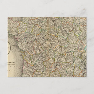Cartão Postal Limites do Departamento de França