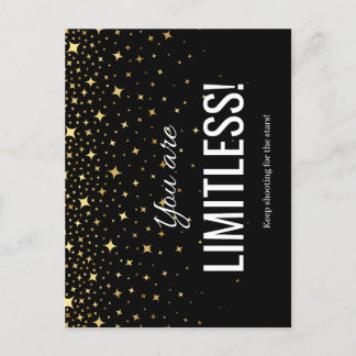 Cartão postal Limitless (preto)