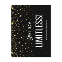 Cartão postal Limitless (preto)