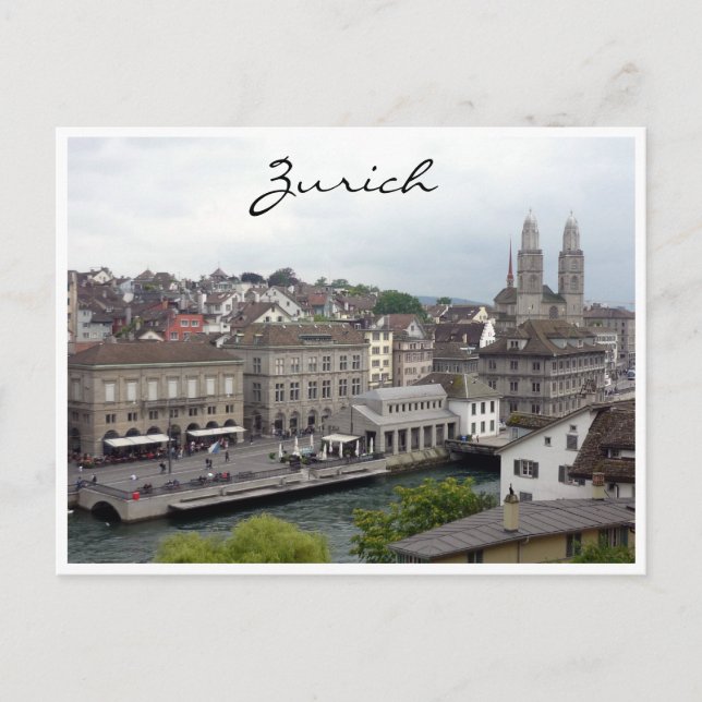 Cartão Postal limmat zurich (Frente)