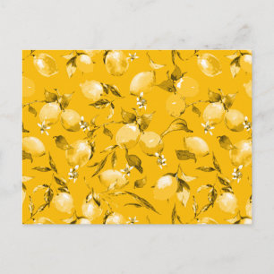 Cartão Postal Limões de aquarela 10