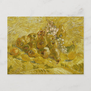 Cartão Postal Limões de marmelos pintam uvas de Van Gogh