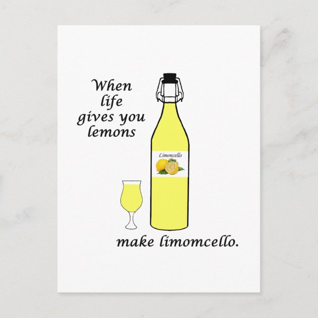 Cartão Postal Limões para Limoncello (Frente)