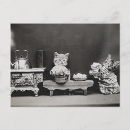 Cartão Postal Limpando o bule