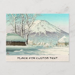 Cartão Postal Limpeza após neve em Oshiono Hasui Kawase