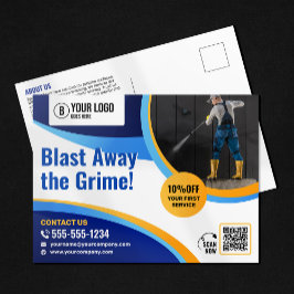 Cartão Postal Limpeza de pressão Janela Limpeza de janela da cas