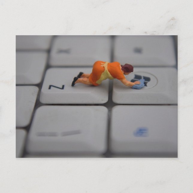 Cartão Postal Limpeza do Windows (Frente)