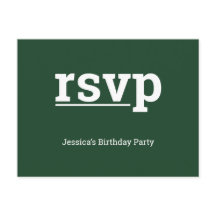 Cartão postal limpo, respeitável, "rsvp"