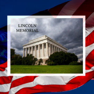 Cartão Postal Lincoln Memorial Celebra 250