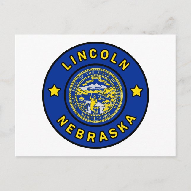 Cartão Postal Lincoln Nebraska (Frente)