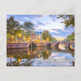 Cartão Postal Linda Amsterdã, Países Baixos