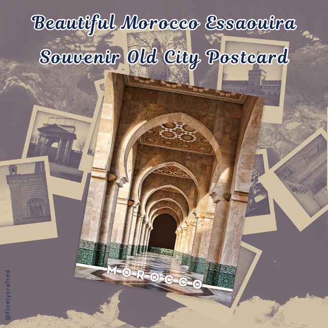 Cartão Postal Linda arquitetura marroquina Fes Medina (Criador carregado)