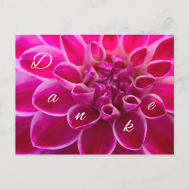 Cartão Postal Linda carta de agradecimento com 1001 palavras