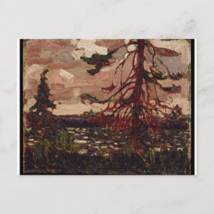 Cartão Postal Linda cena canadense Ragged Pine Tom Thomson