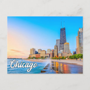 Cartão Postal Linda Chicago, Illinois, Estados Unidos