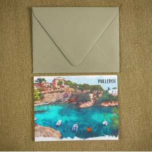 Cartão Postal Linda Espanha de Maiorca Ilha Baleares