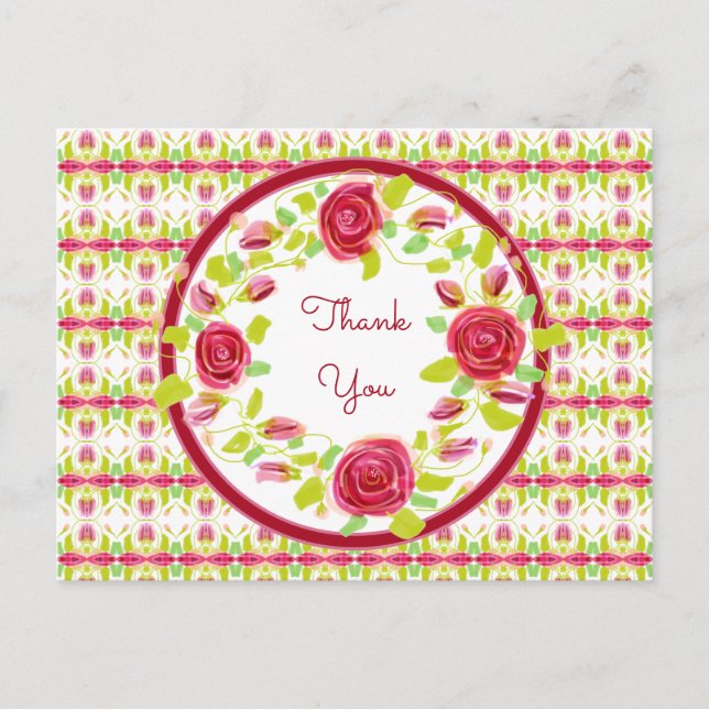 Cartão Postal Linda Flor Agradecida (Frente)