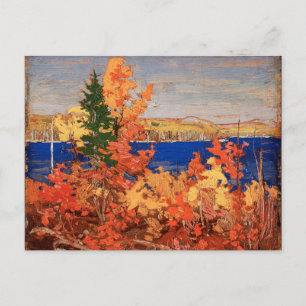 Cartão Postal Linda Folhagem de outono canadense Tom Thomson