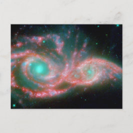Cartão Postal Linda fotografia espacial nebula
